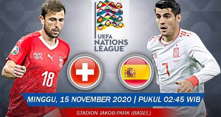 Prediksi Swiss vs Spanyol 15 November 2020 di St. Jakob-Park